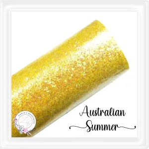 ⋅ Australian Summer  ⋅  Glossy Glitter Faux Leather ⋅