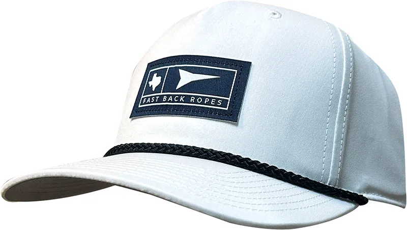 #03RGI - White Cap w/ Navy Braid