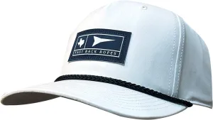 #03RGI - White Cap w/ Navy Braid