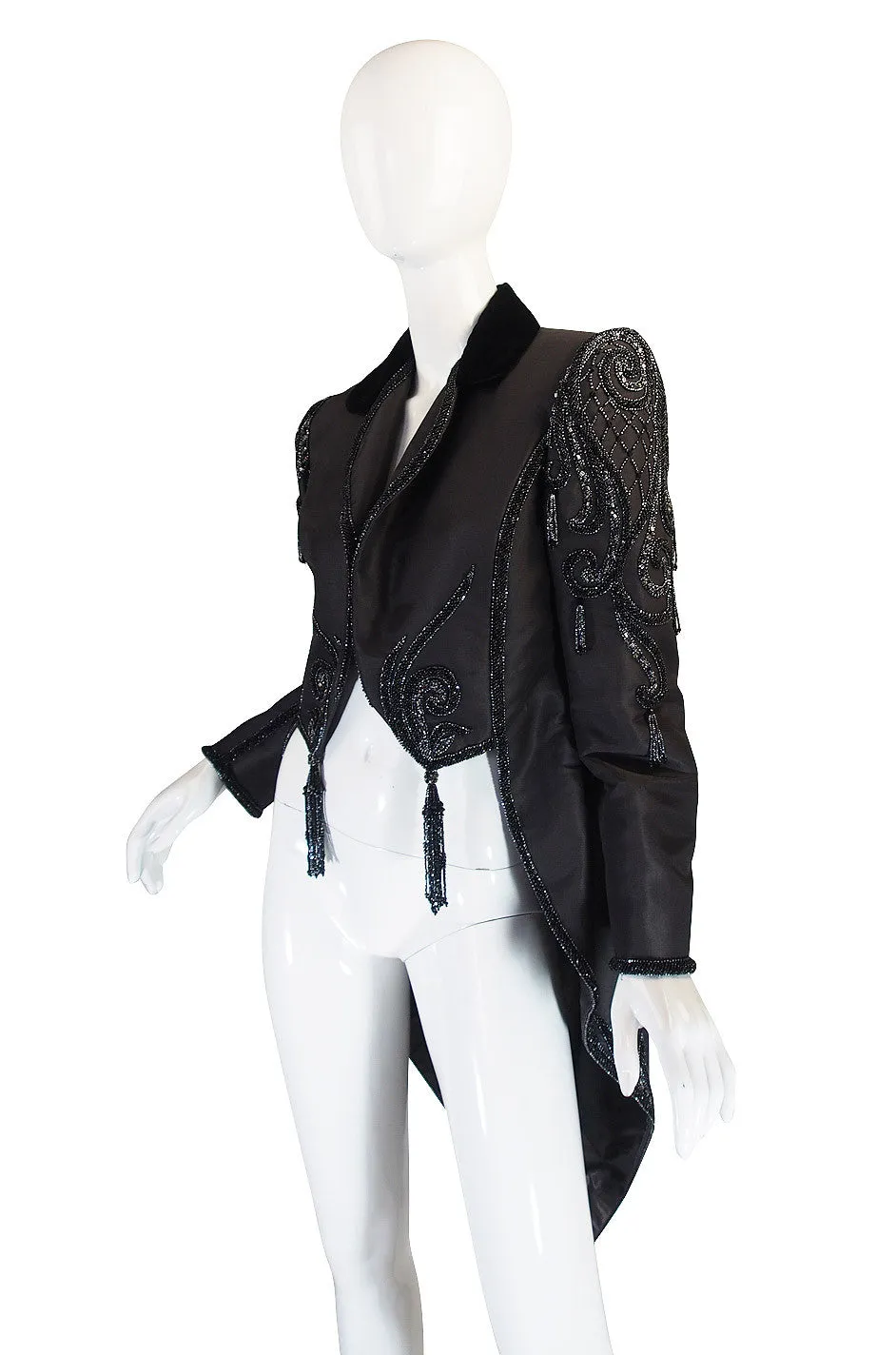 1980s Bob Mackie Tuxedo "Ringmaster" Jacket