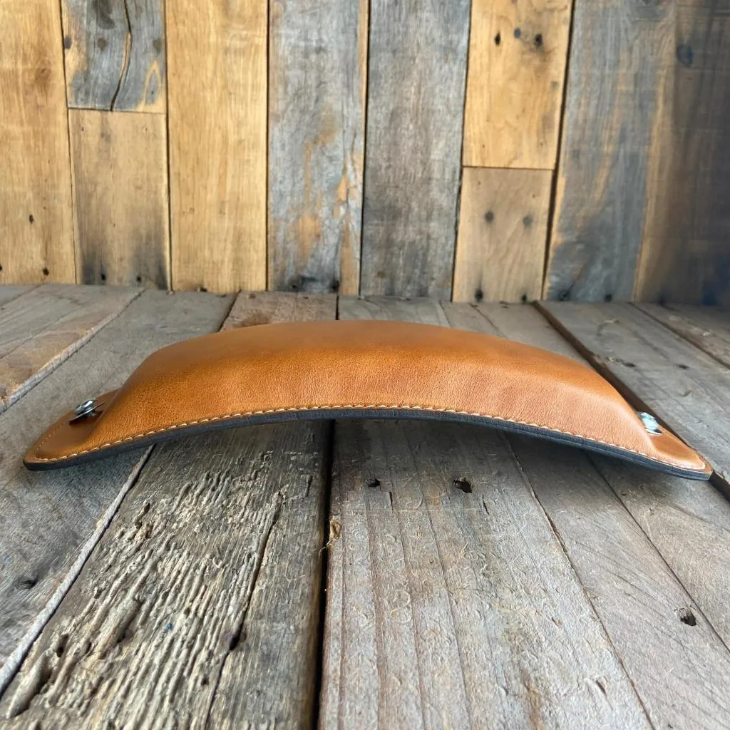 2018-2025 Harley Softail Passenger Seat P-Pad Tan Leather Mother Road Customs