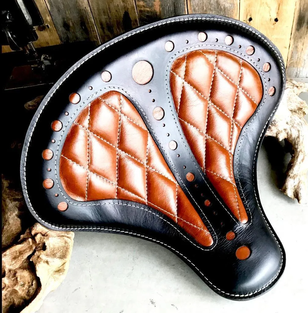 2022-2025 Indian Chief Dark Horse Spring Seat Mounting Kit Tan Diamond Window
