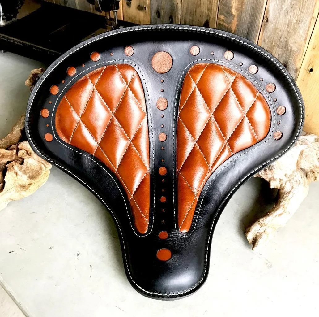 2022-2025 Indian Chief Dark Horse Spring Seat Mounting Kit Tan Diamond Window