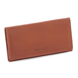 300965-CG Ladies Leather Clutch Wallet in Tan | Style n Craft