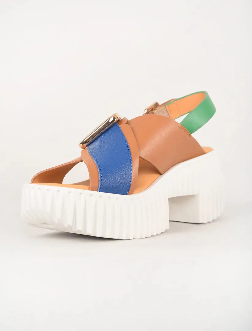 4CCCCEES  Plia Juno Sandal in Tan (Size 39)