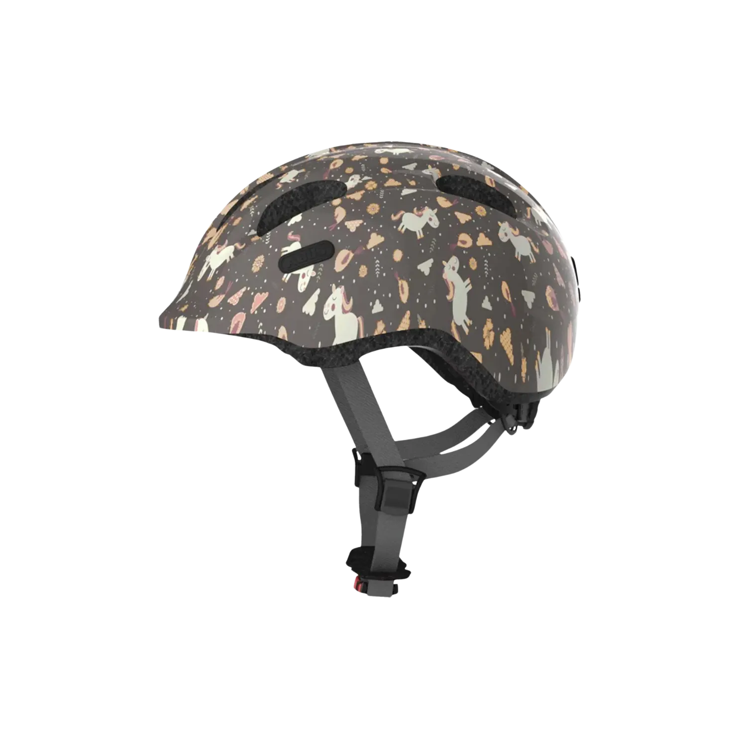 Abus Smiley 2.0 Kids Helmet - Grey Horse
