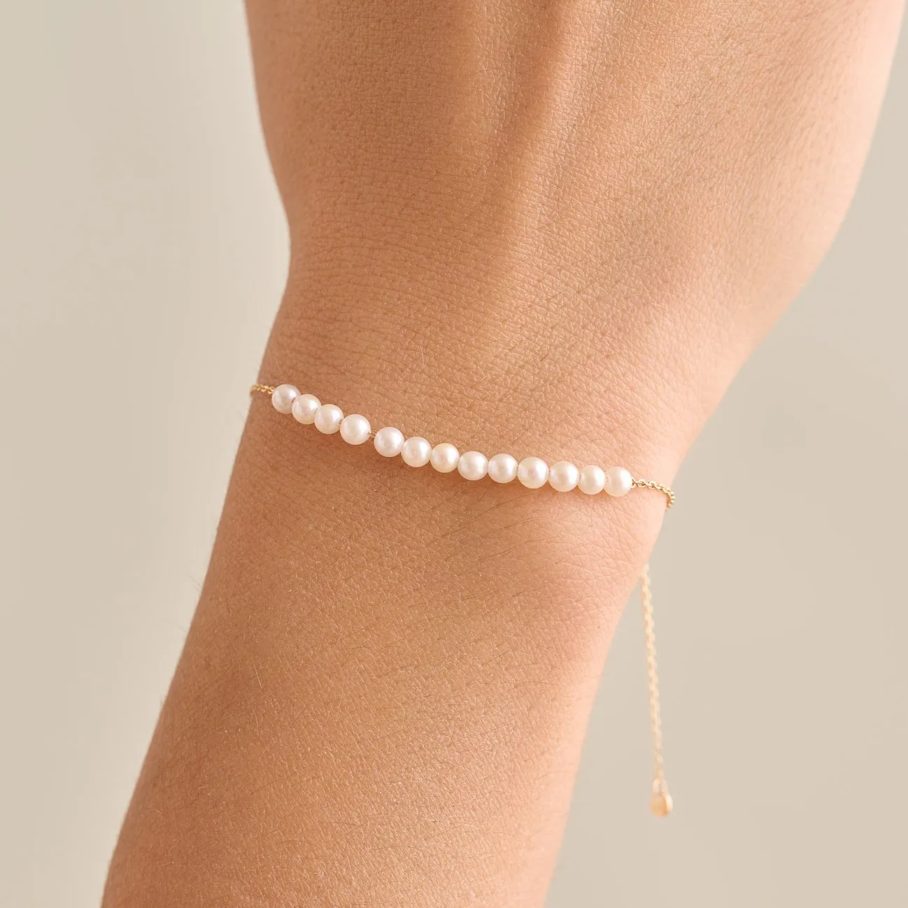Adjustable Pearl Bracelet
