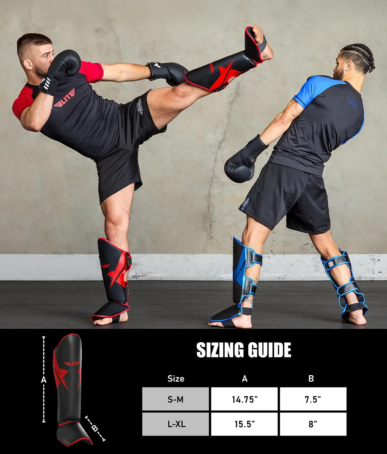 Adults' Star Red Training Shin Guards