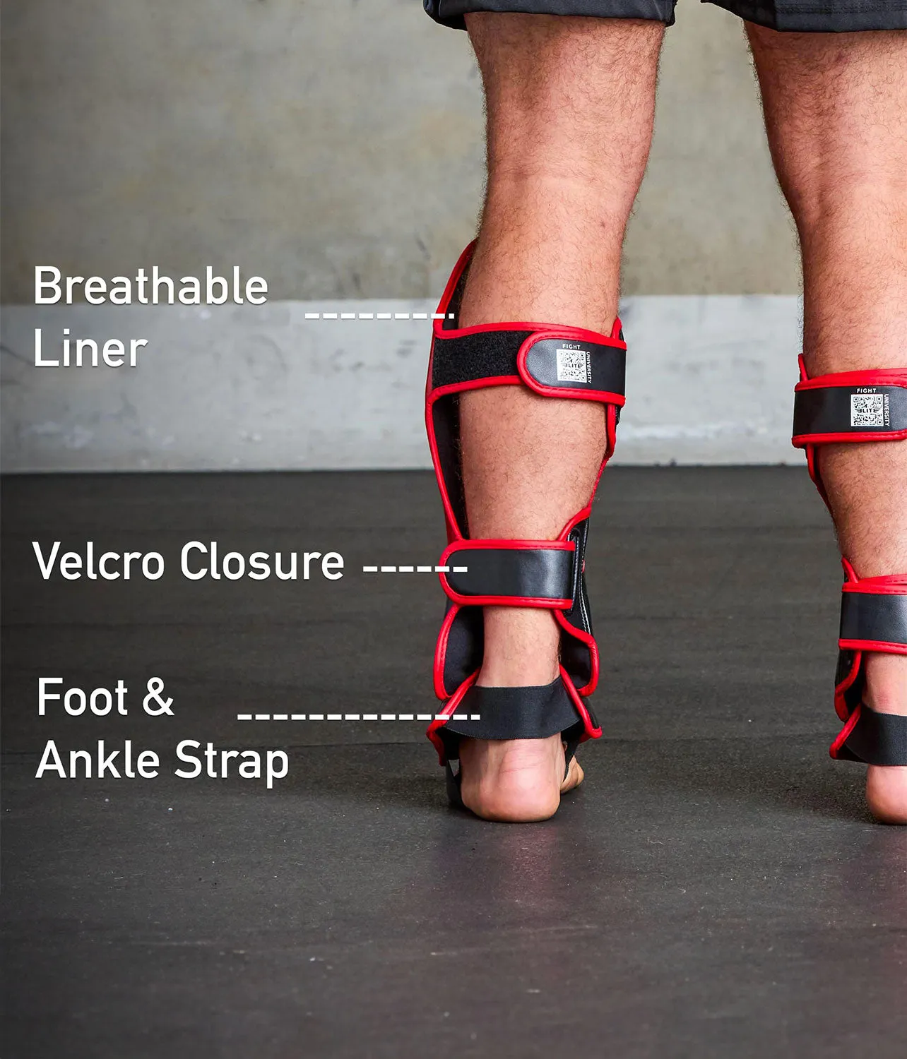 Adults' Star Red Training Shin Guards