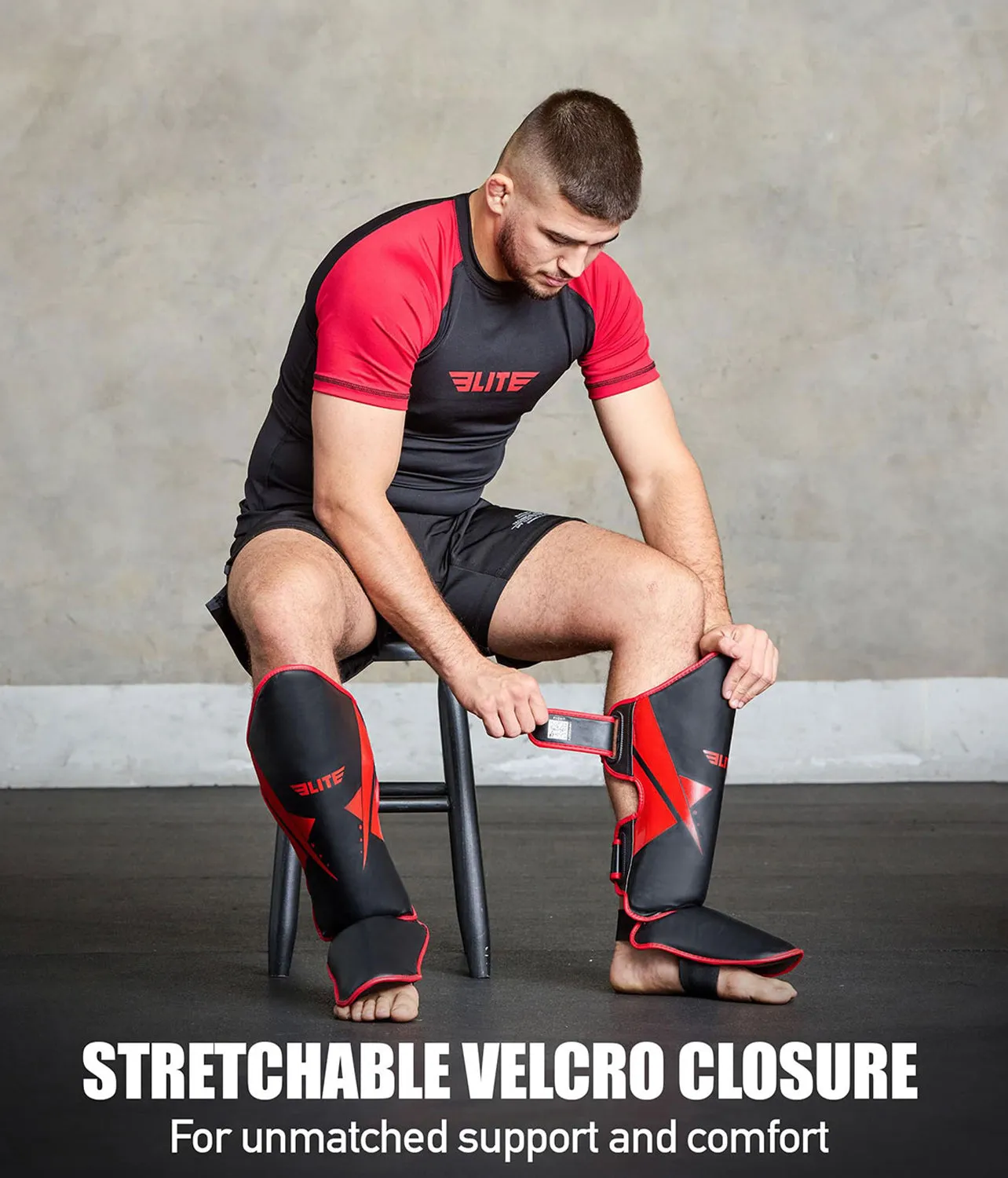 Adults' Star Red Training Shin Guards