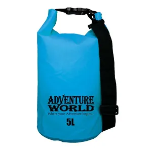 Adventure World 5L Waterproof Dry Bag (Light Blue)