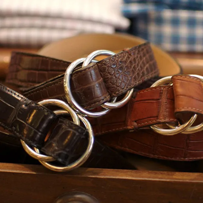 Alligator O-Ring Belt by Martin Dingman — Chestnut