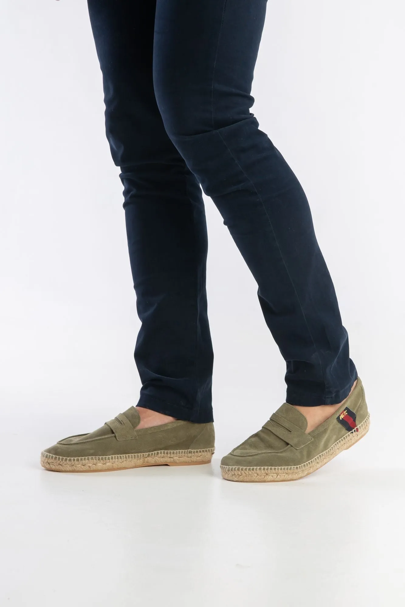 Alpargata Mocasín Serraje Kaki