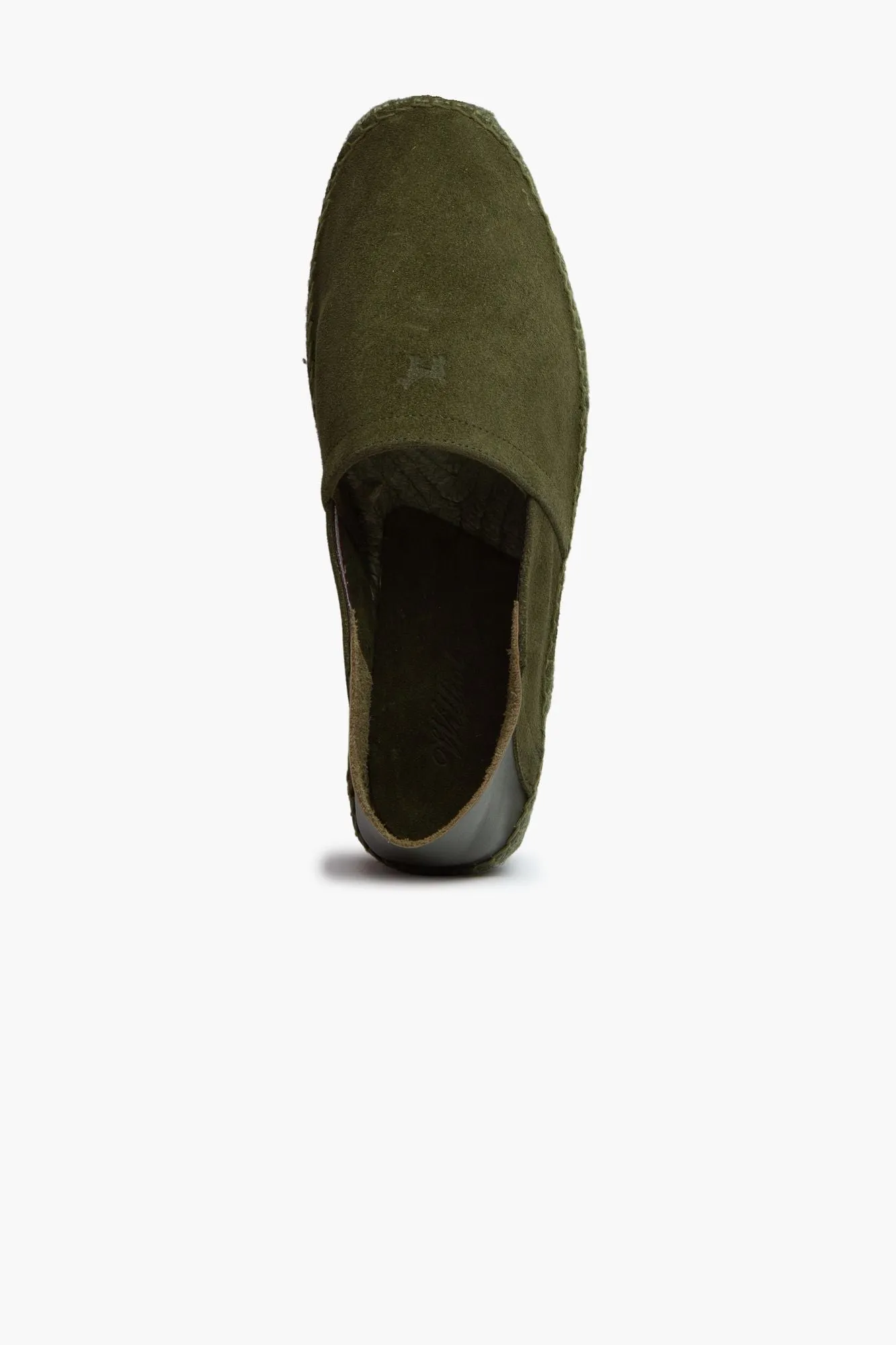 Alpargata Serraje y Piel Kaki