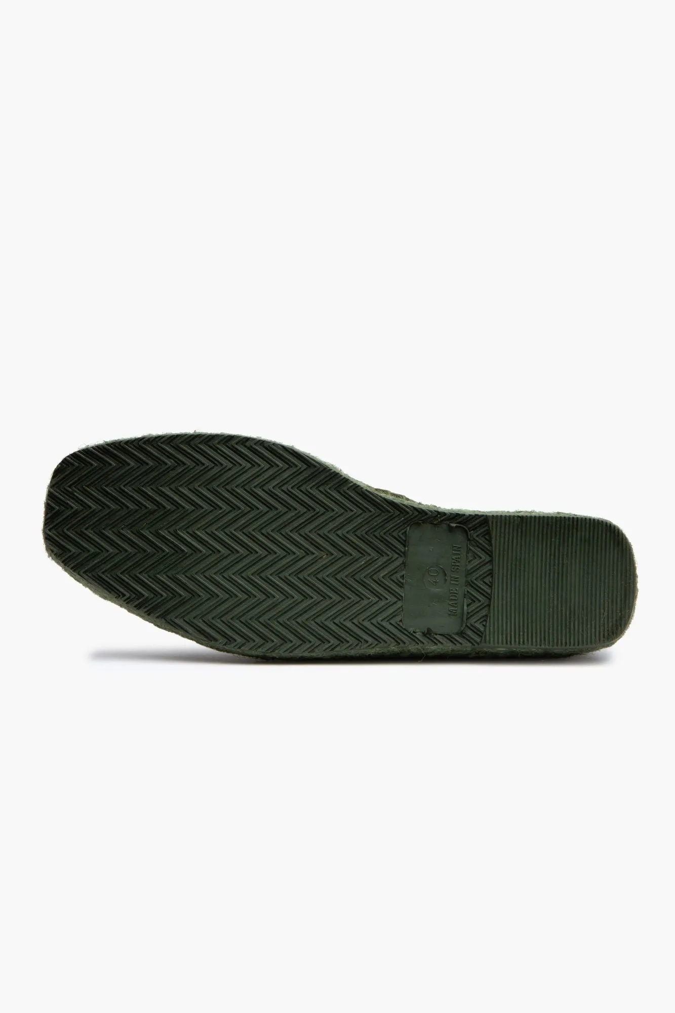 Alpargata Serraje y Piel Kaki