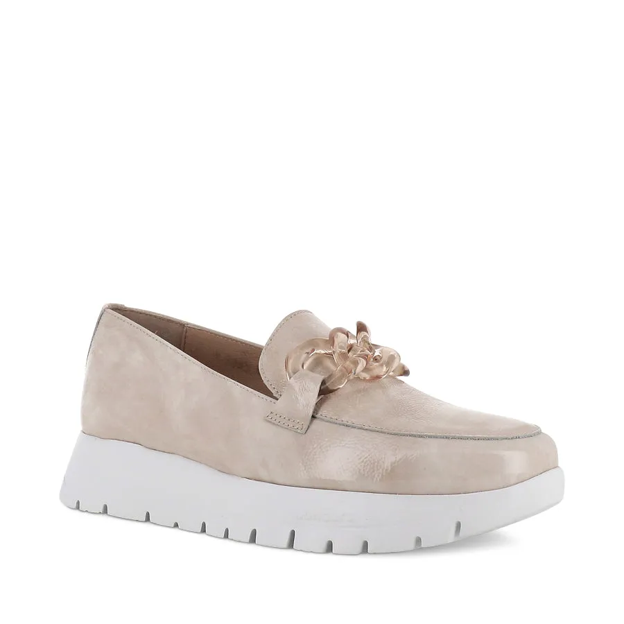 AMIR A-2405 - TAUPE PATENT LEATHER