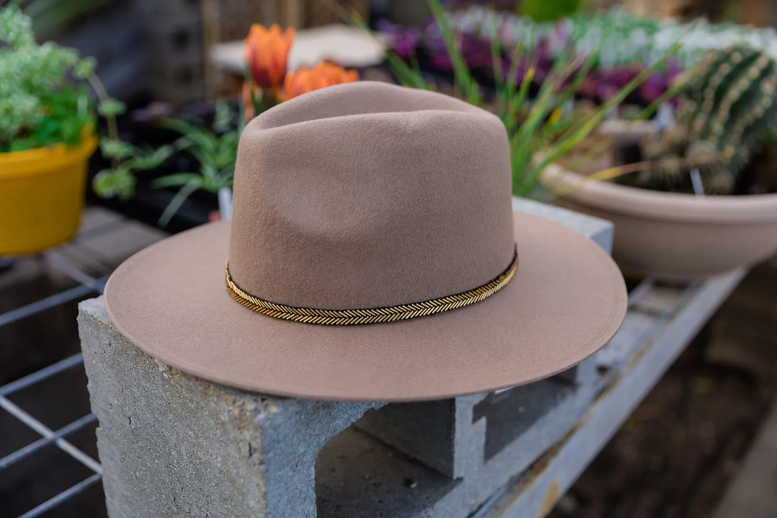 Andie Classic Wool Felt Rancher Hat-Pecan
