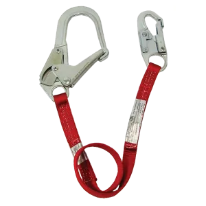 Bashlin - 1" Nylon web with SL6650A rope snaphook and 5395A large ladder snaphook on the ends