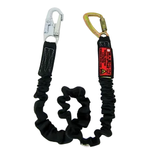 Bashlin - 2" tubular nylon web with polyester shock absorbing core, a SL6650A snaphook and a 3005 carabiner