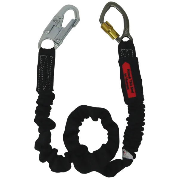 Bashlin - 2" tubular nylon web with polyester shock absorbing core, a SL6650A snaphook and a 3005A carabiner.
