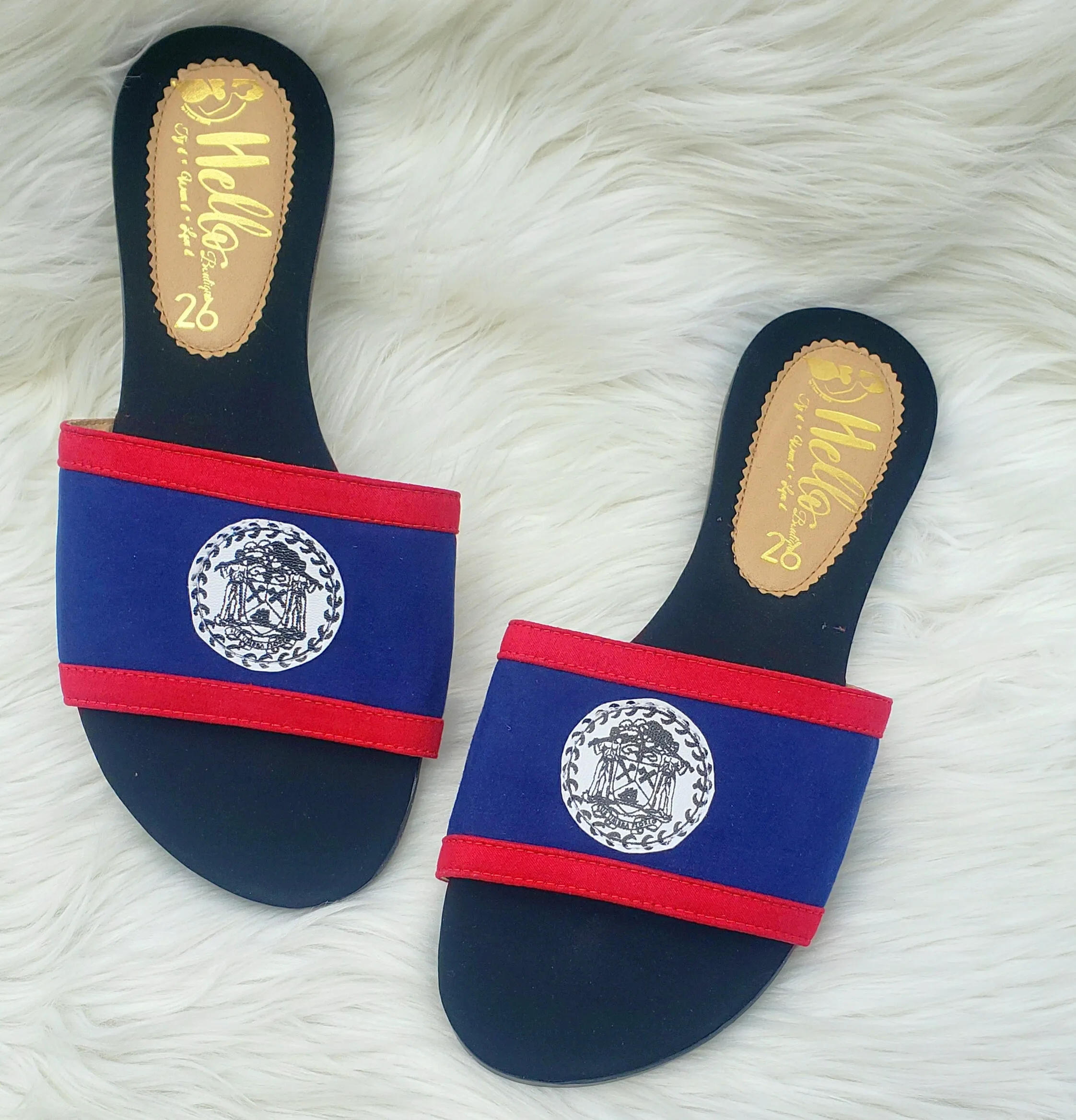 Belize Flag Slippers