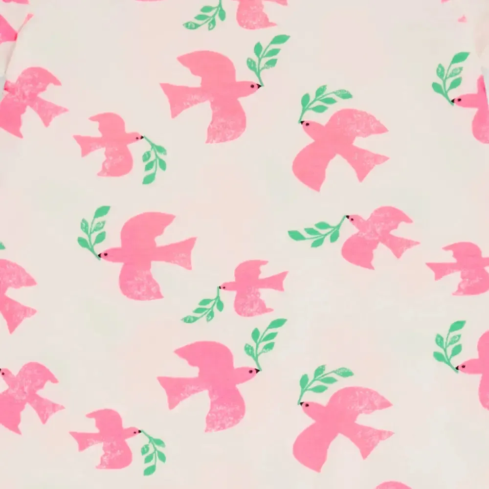 Birling - Doves Printed Dress With Pockets
