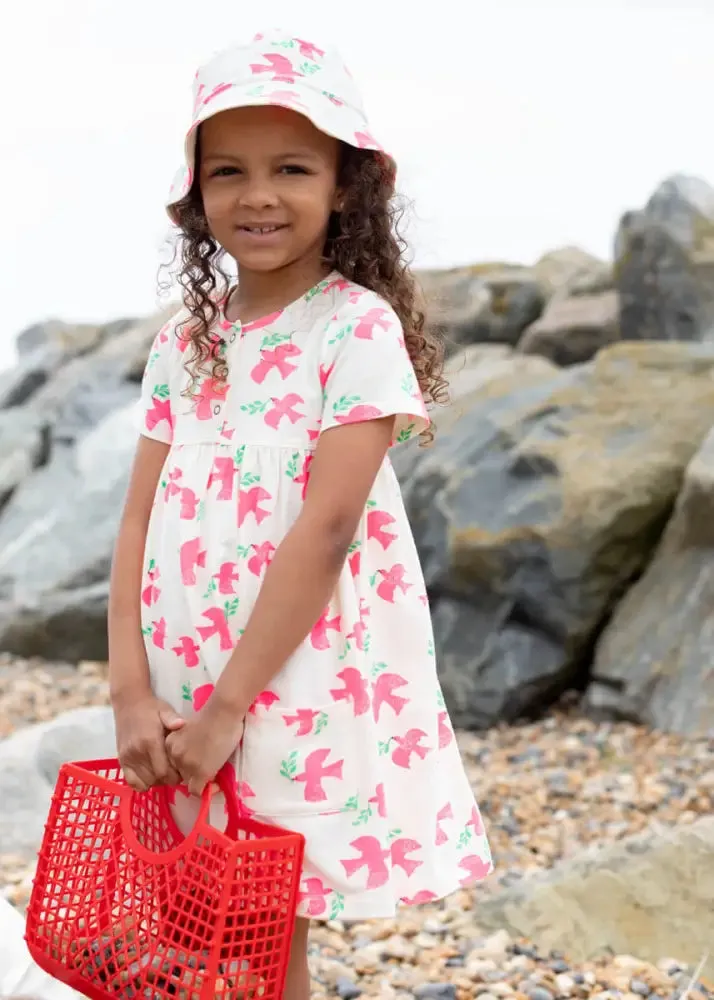 Birling - Doves Printed Dress With Pockets
