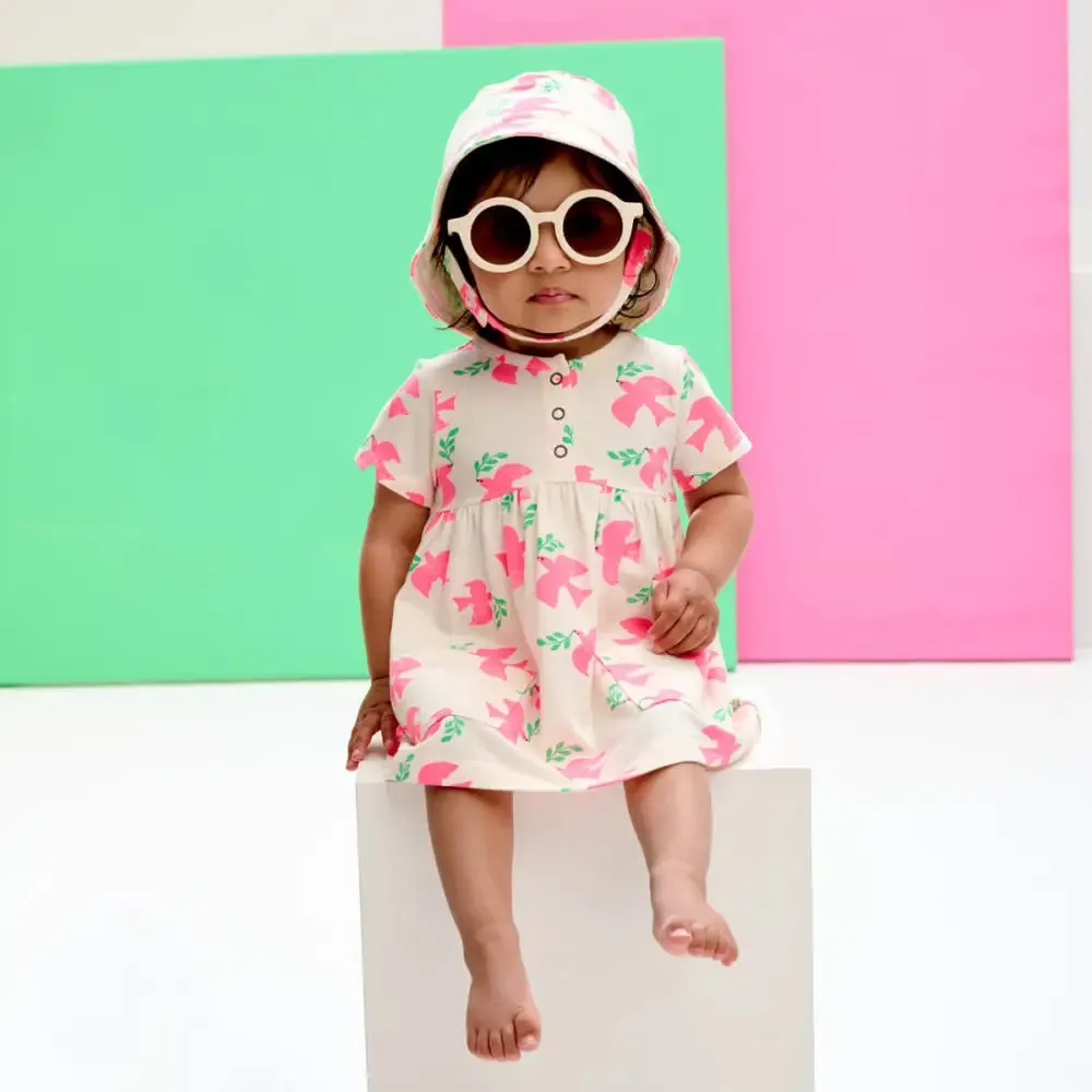 Birling - Doves Printed Dress With Pockets