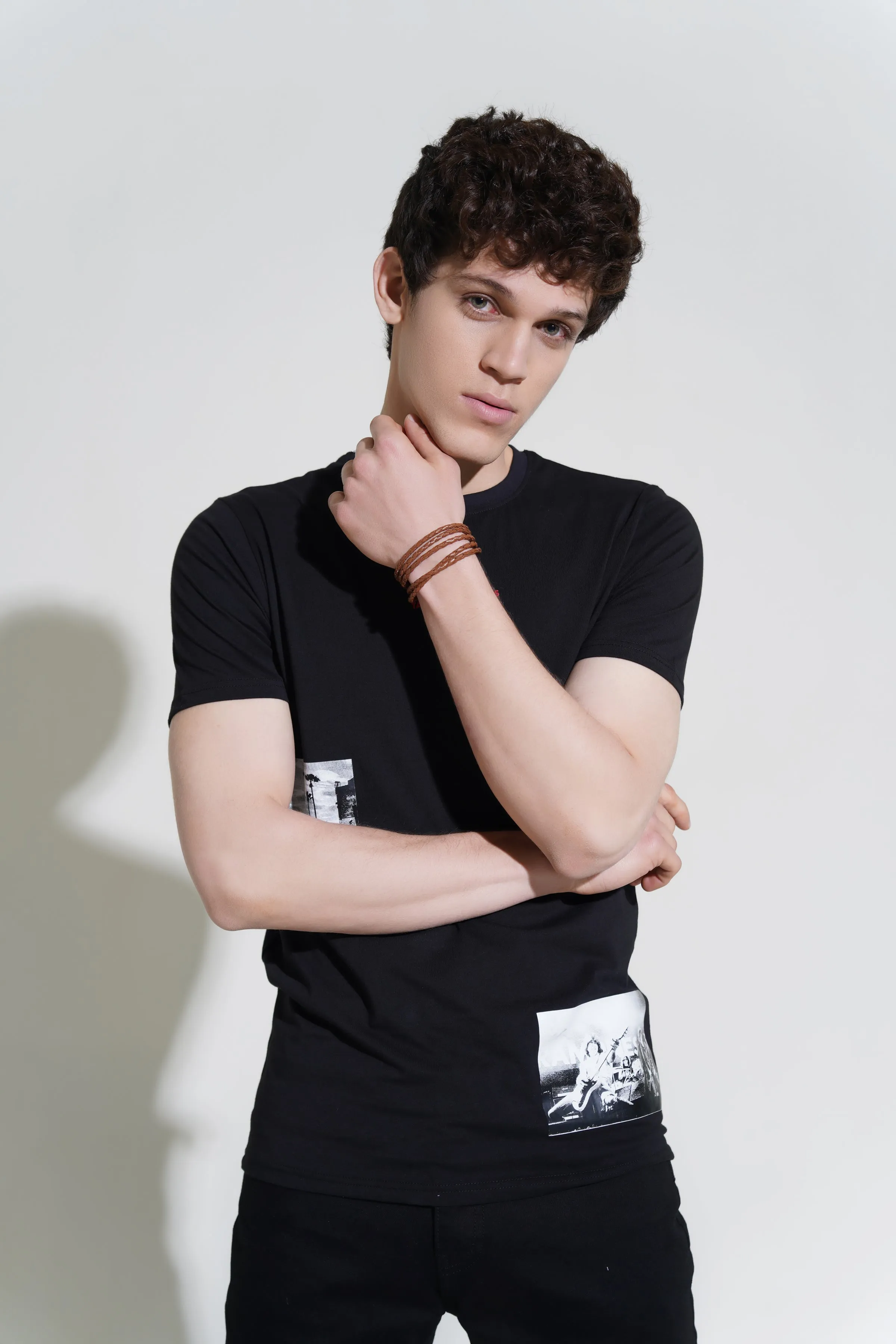Black Printed T-Shirt