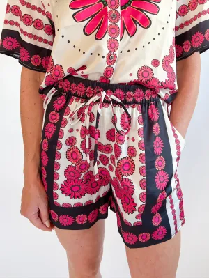 Bobo Scarf Printed Shorts
