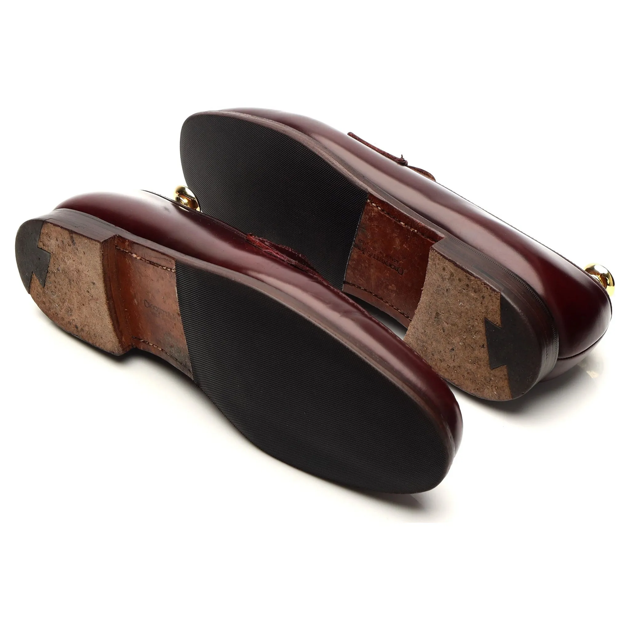 'Boston' Burgundy Leather Loafers UK 9 / UK 9.5 E MISMATCHED