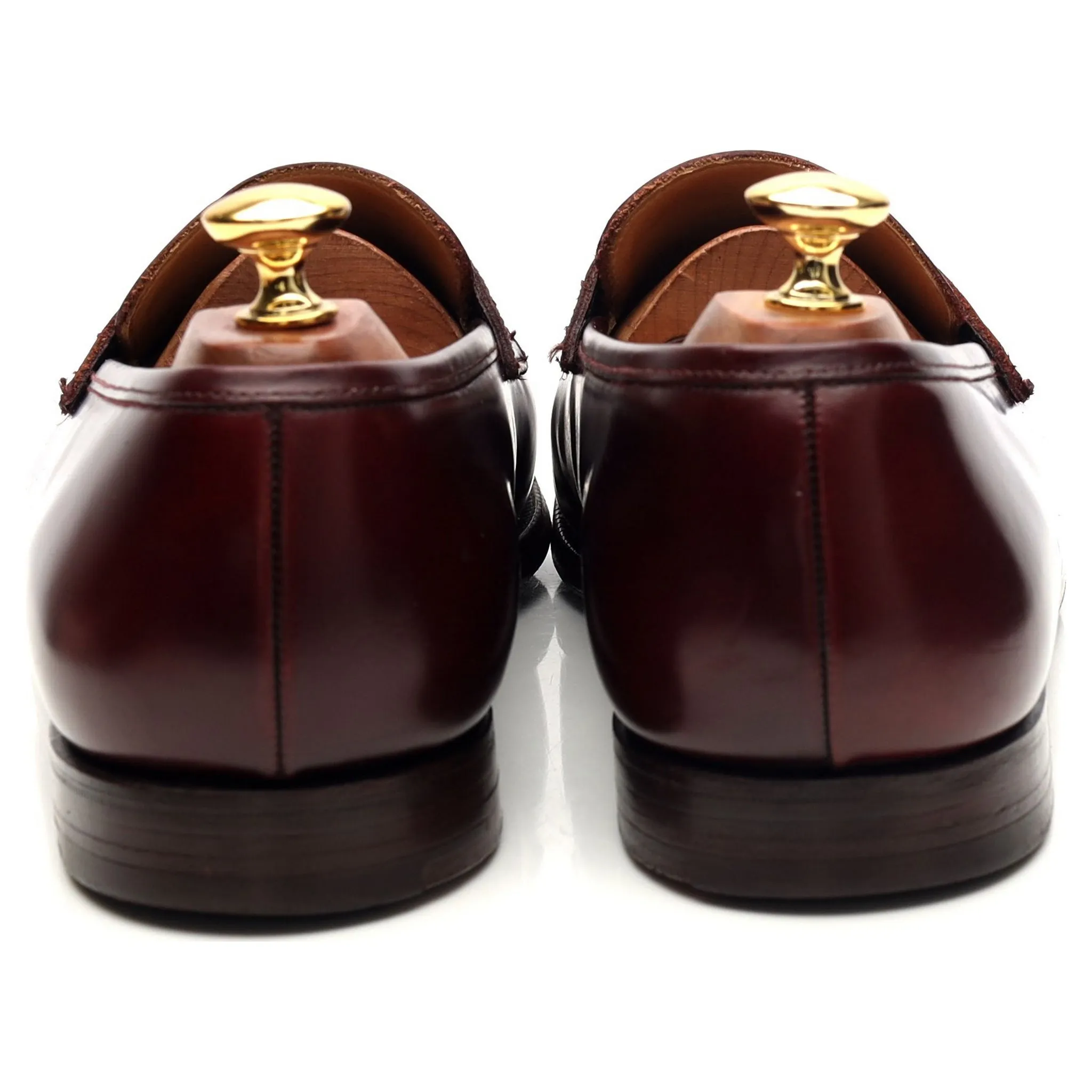 'Boston' Burgundy Leather Loafers UK 9 / UK 9.5 E MISMATCHED