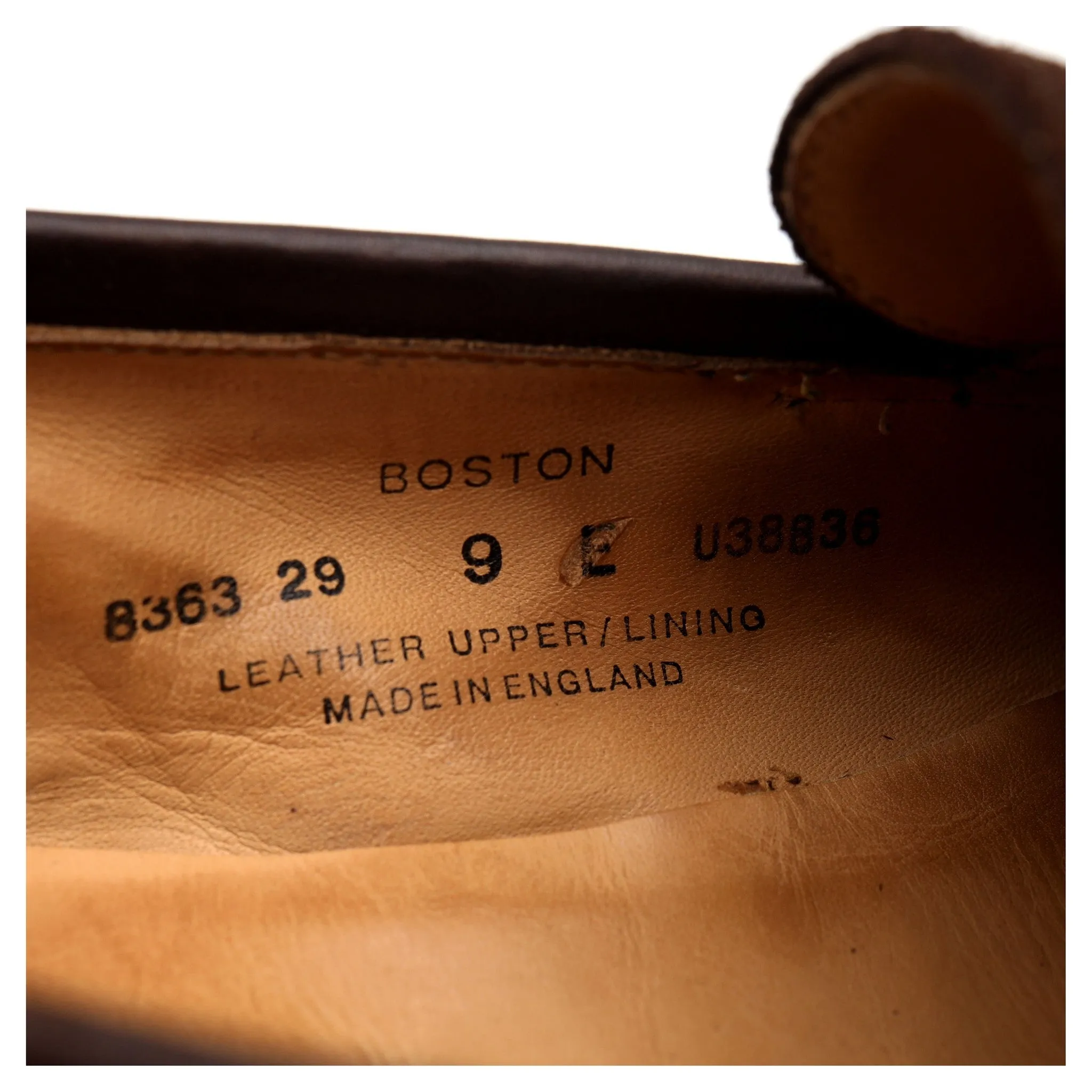 'Boston' Dark Brown Suede Loafers UK 9 E