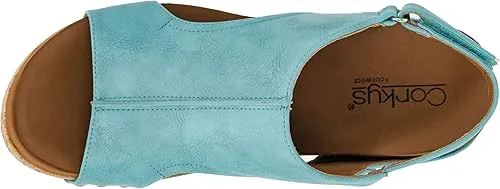Carley Teal Wedge