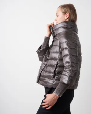classic nylon 3/4 bolero - charcoal