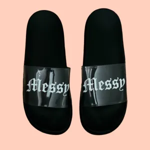 Clear Black Messy Slides