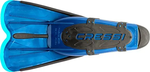 Cressi Agua Short Fins for Swimming and Snorkeling, Blue, UK 12/13
