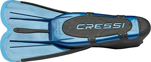 Cressi Agua Short Fins for Swimming and Snorkeling, Blue, UK 12/13