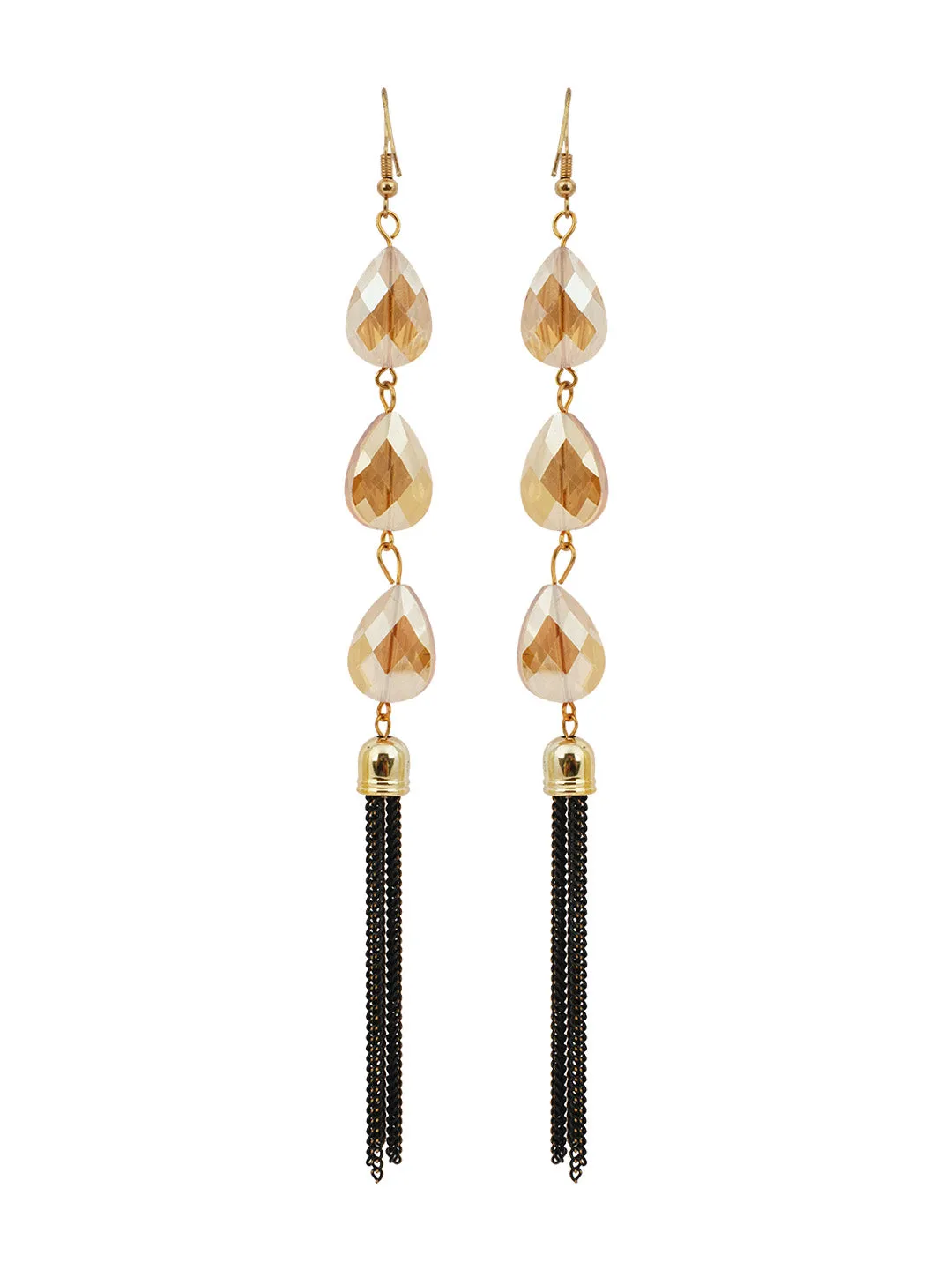 Crystal Tassels Hanging Earrings