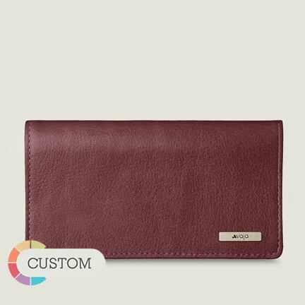 Customizable Leather Checkbook Cover