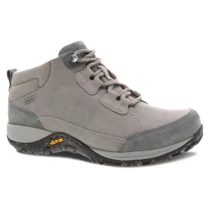 Dansko Pearla Boot in Stone Burnished Suede