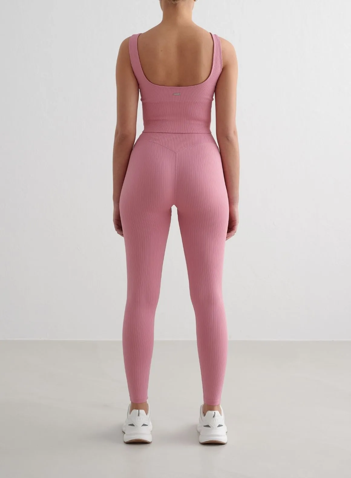 Desert Rose Ribbed Seamless Petite Tights
