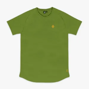 Diamond Tech Tee - Olive Green/Orange