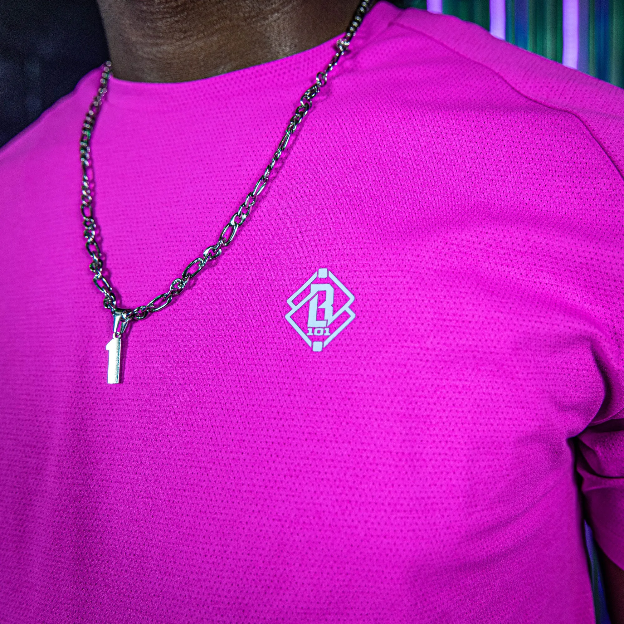 Diamond Tech Youth Tee - Cotton Candy Pink