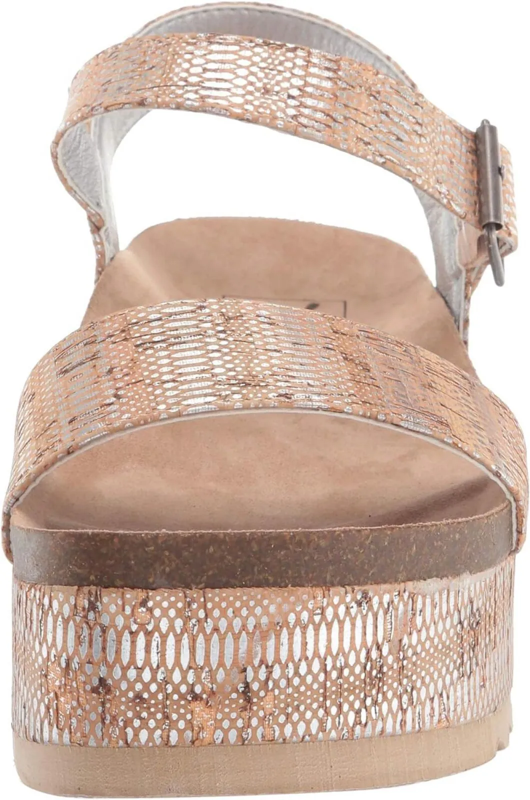 Dirty Laundry by Chinese Laundry Women's Wedge Sandal PALMS CORK Silver Brown 8M