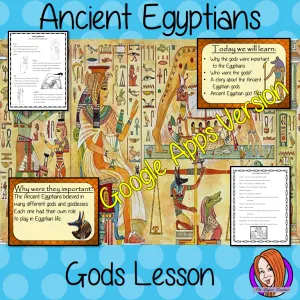 Distance Learning Ancient Egyptian Gods Google Slides Lesson
