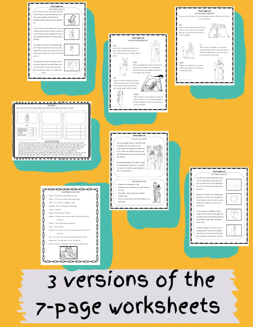 Distance Learning Ancient Egyptian Gods Google Slides Lesson
