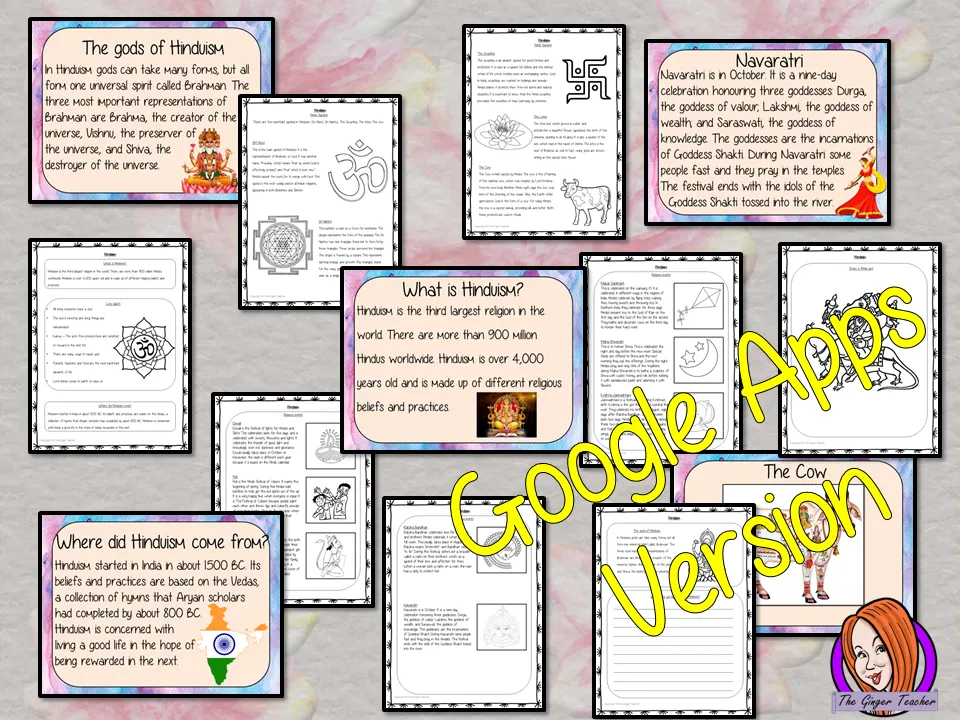 Distance Learning Hinduism Google slides Lesson