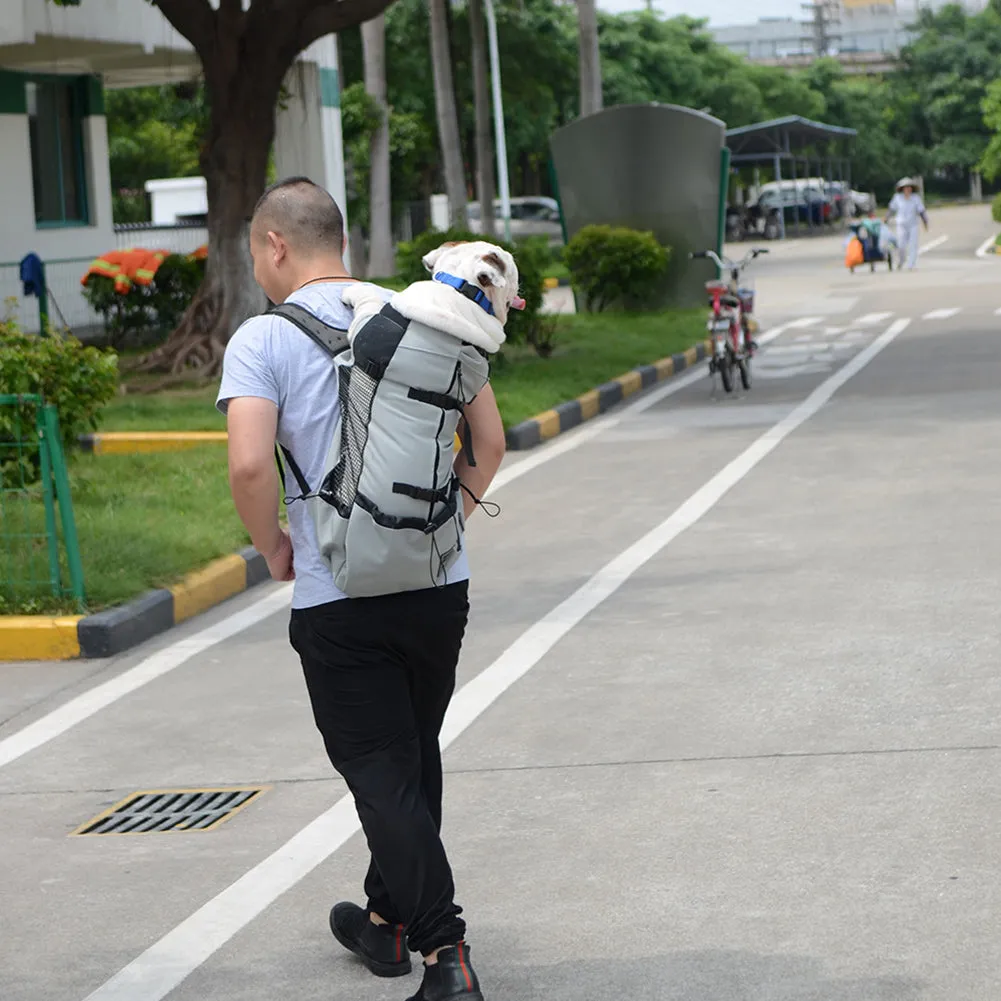Dog Bag Carrier Pet Dog Backpack for Large Medium Small Dogs Breathable Travel Dog Bag for Riding Hiking black_L