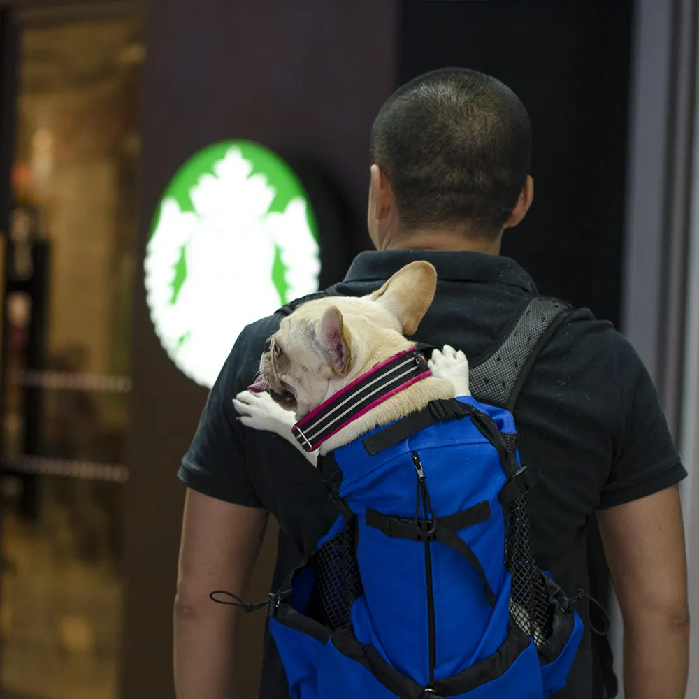 Dog Bag Carrier Pet Dog Backpack for Large Medium Small Dogs Breathable Travel Dog Bag for Riding Hiking black_L